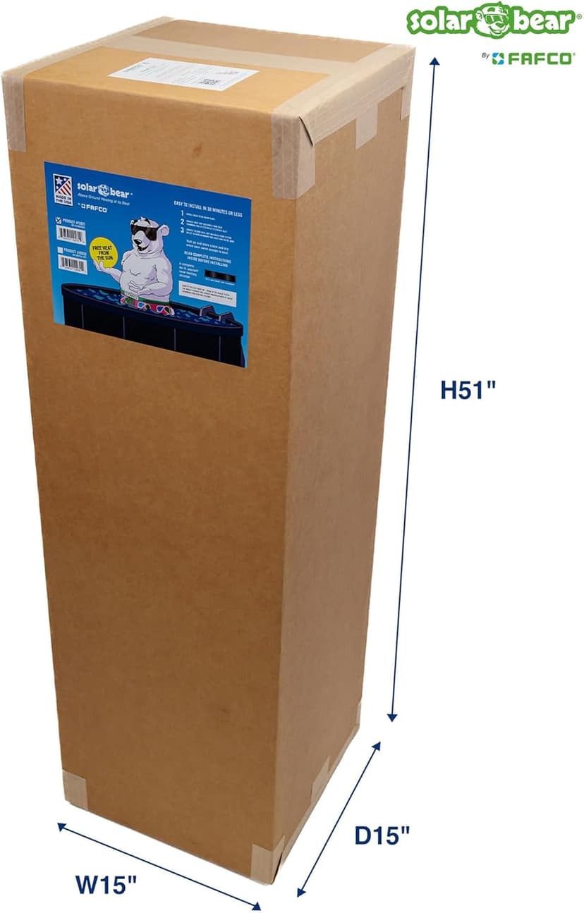 The Original Solar Bear with Starter Kit from Quality Above Ground Swimming Pool Solar Heaters from an Industry Leader. (4 ft. x 20 ft.)