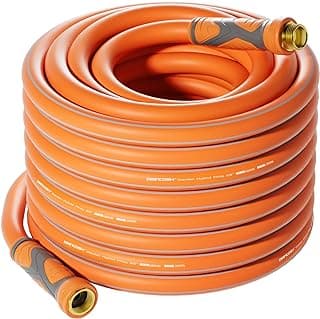 Garden Hose 75 ft x 5/8", Heavy Duty Water Hose, Flexible 75 foot garden Hose, Lightweight water Hose with Swivel Handle,3/4" Male to Female Fittings, Burst 600 PSI