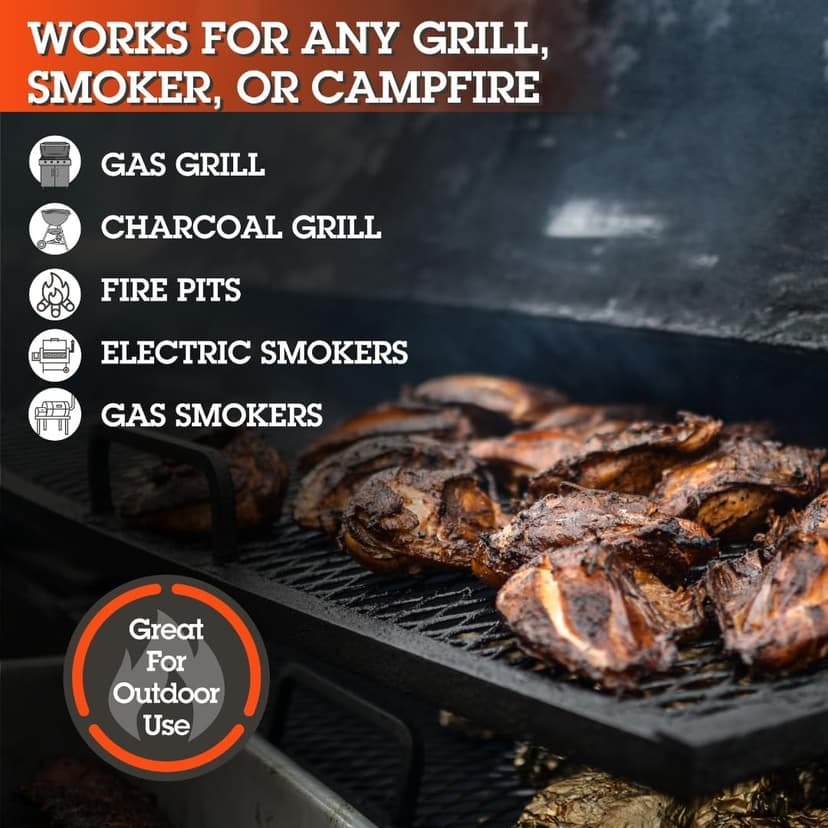 Camerons All Natural Oak Wood Chunks for Smoking Meat - 840 Cu. in. Box, Approx 10 Pounds - Kiln Dried Large Cut BBQ Wood Chips for Smoker - Barbecue Chunks Smoker Accessories