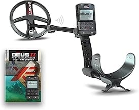 XP Deus II RC Metal Detector - 22 FMF Coil (9") - for Treasure and relic Detection - for All Terrain, XP Deus II Remote Control, S-Telescopic stem (DEUS2-22FMFRCEA)