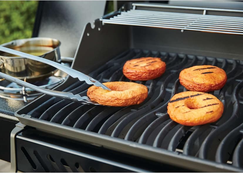 Napoleon - Rogue 425 Natural Gas Grill with Range Side Burner, Black, 3 Stainless Steel Main Burners
