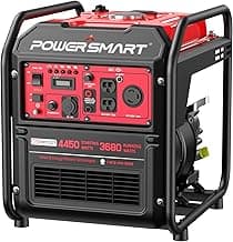PowerSmart Portable Inverter Generator 4450W, Gas Powered, CO-Sensor, EPA Compliant, Lightweight & Quiet for Home Use and Emergency Backup, Camping