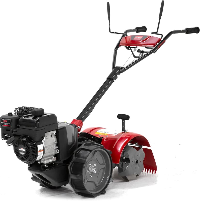 Toro Dual Direction Rear Tine Tiller, 127cc Briggs & Stratton 4-Cycle Engine, Airless Tires, Instant Reverse, Heavy Duty Stamped Steel Tines, Simple Shifting, Model: 58603