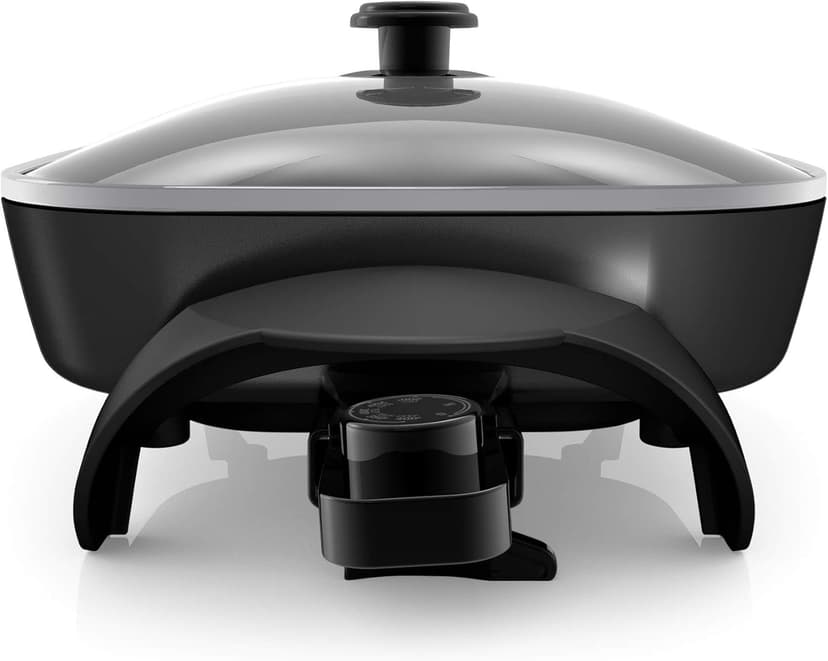 BLACK+DECKER Electric Skillet, Variable Temperature Control, Nonstick Cooking Surface, Dishwasher Safe, Tempered Glass Lid, 12"x15"