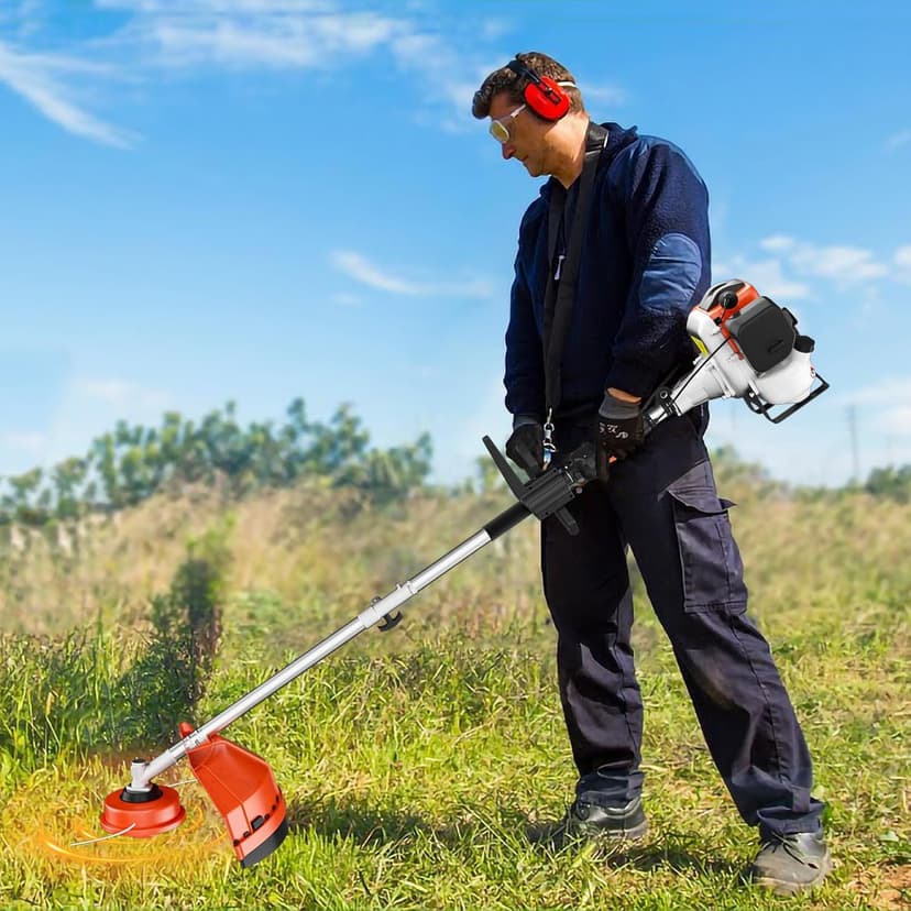 36cc 2-Stroke Weed Eater Gas Powered,3 in 1 Gas Brush Cutter,Gas String Trimmer and Gas Weed Wacker Trimmer for Weeds and Grass