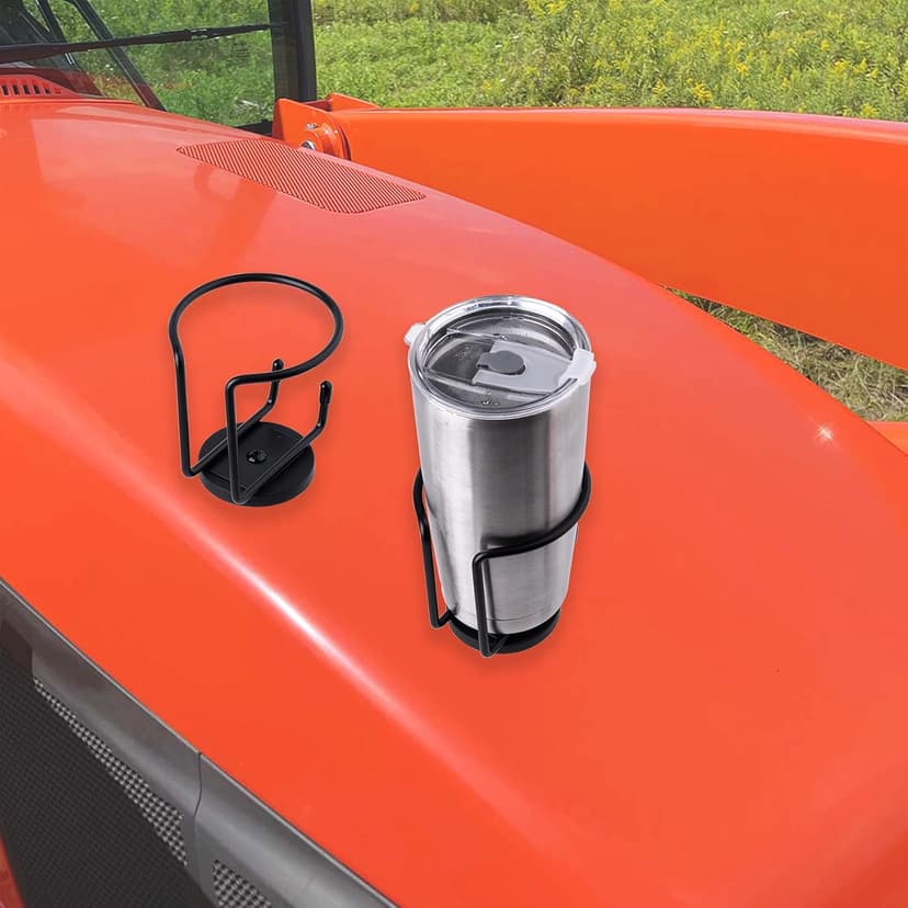 Magnetic Cup Holder, SUS 304 Stainless Steel Magnetic Drink Holder Can Holder for Tractor Truck Mower Car Treadmill Toolbox - Horizontal Surface Mounting Pack of 1