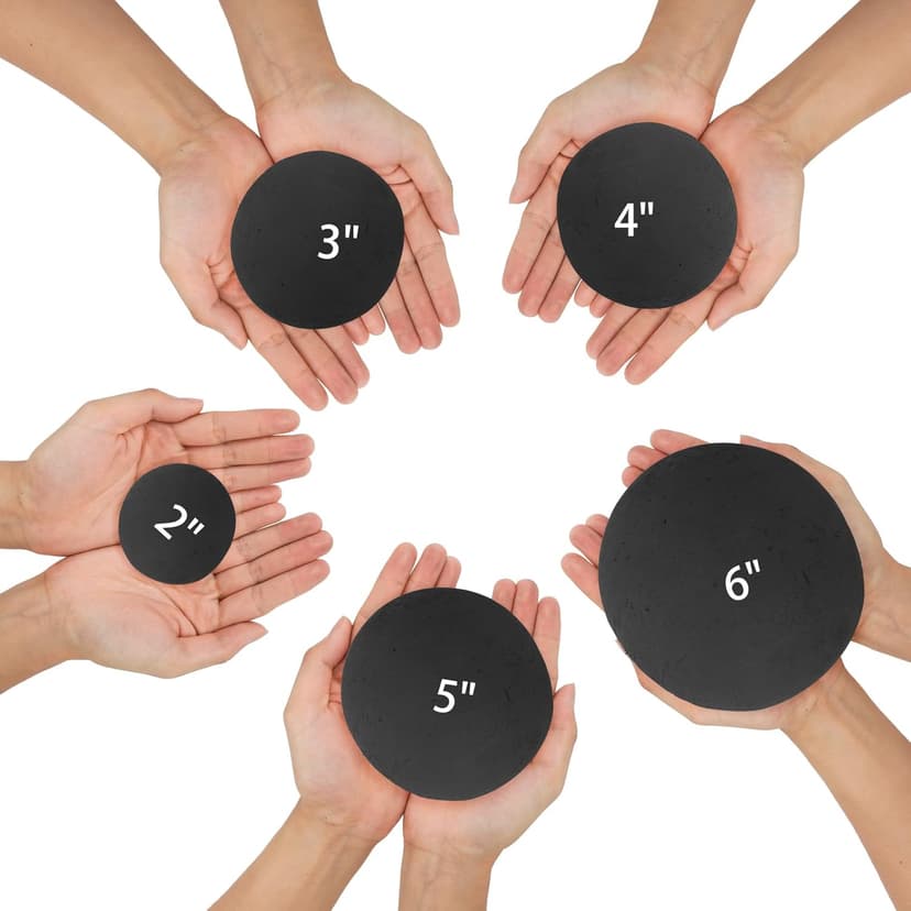 Skyflame 2-Inch Ceramic Fire Balls, 25PCS Round Fire Pit Balls for Indoor and Outdoor Fire Bowl Fireplace DIY Accessory, Black