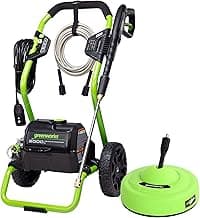 Greenworks 2000 Max PSI @ 1.1 GPM (13 Amp) Electric Pressure Washer GPW2000-1RG + Surface Cleaner Universal Attachment 30012