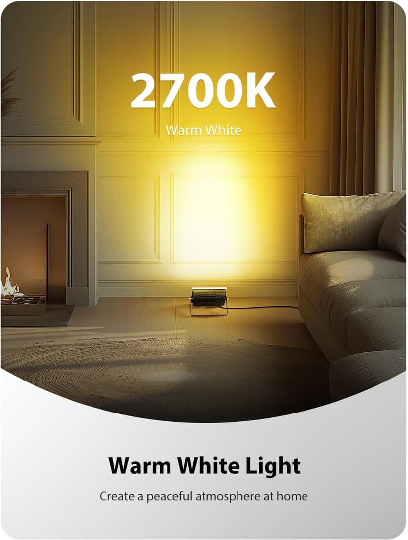Onforu LED Flood Light Outdoor 250W Equivalent, 25W Color Changing RGBW Floodlight with Remote, 2700K Warm White IP66 Stage Lighting Indoor Uplights for Events, Uplighting for Party 4 Pack