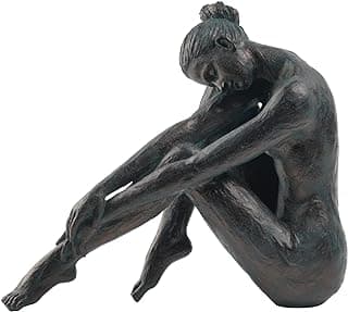 Guichifun Yoga Dancer Statue Home Decoration - Resin Bronze Sculpture Modern Creative Home Garden Statue Handicrafts Art Ware Home Décor Office Room or Outdoor Garden Gifts 16.3 x 7.15 x 13.9 Inch