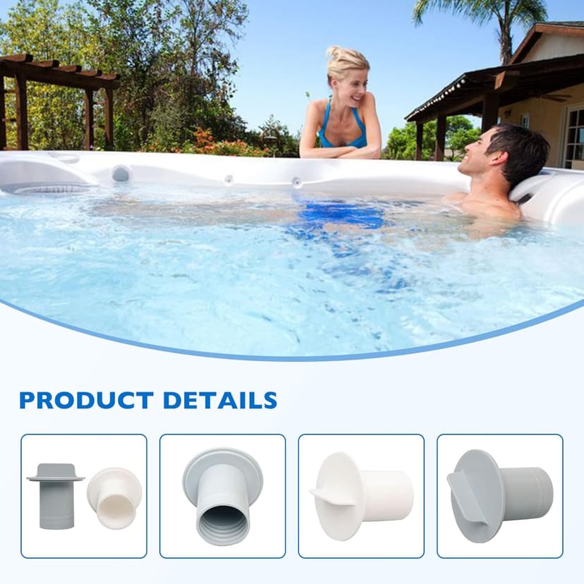 6PCS 3-1/2 Inch Hot Tub Filter Standpipe Caps - Compatible with Watkins Hot Springs Spas