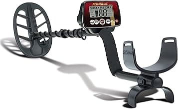 Fisher Labs F22 Weatherproof Metal Detector with 11 Inch Weatherproof Coil, All-Purpose, High-Sensitivity, Deep Seeking Metal Detector, Pinpoint, Easy to Use, Red