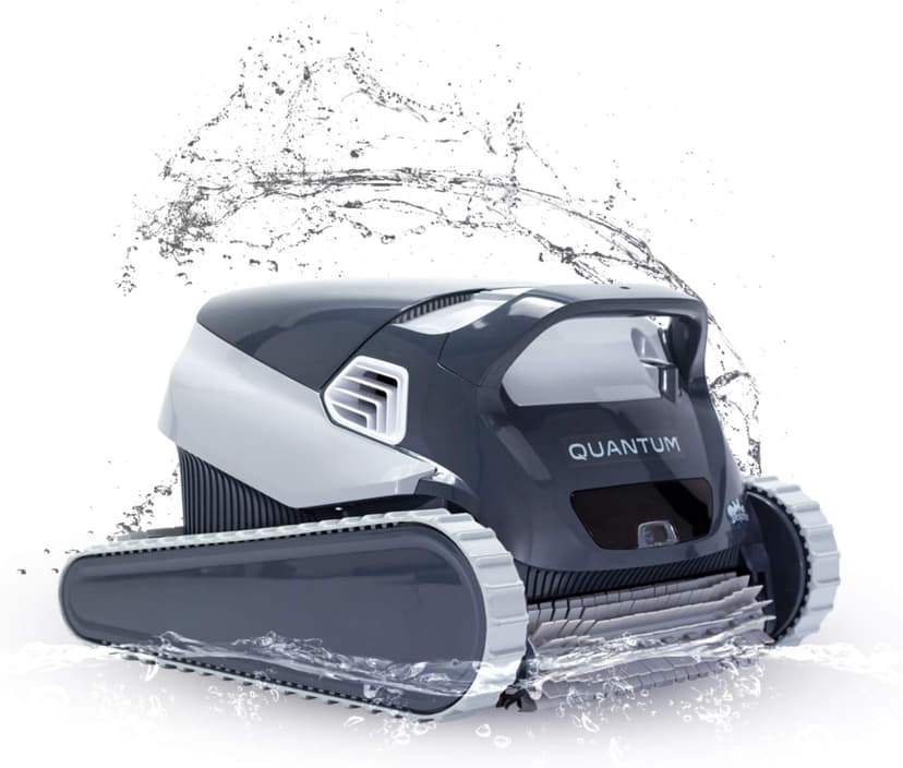 Dolphin Quantum Robotic Pool Cleaner (2025 Model) — Oversized Ultra-Fine and Standard Filter Bin, Weekly Timer, Anti-Tangle Swivel, & Waterline Cleaning for In-Ground Swimming Pools up to 50ft