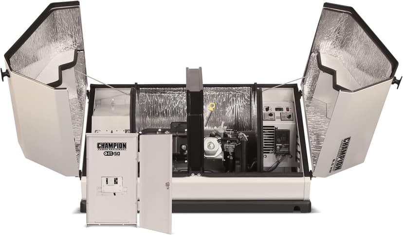 Champion Power Equipment 100177 8.5-kW Home Standby Generator with 50-Amp Outdoor-Rated Automatic Transfer Switch