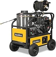 4000 PSI 4 GPM 15 HP E-Start Gas Engine Hot Water Pressure Washer with Hose Reel, HPW40D