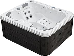 Excellence Outdoor Hot Tub, FIts 4 Adults, Indoor Outdoor Hot Tub, 41 Jets, Cover Included, Lounger Spa, Bluetooth Stereo, LED Water Fall, Wellness Tool, Aqualife by Strong Spas
