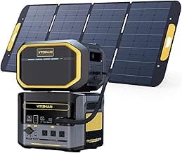VTOMAN 3096Wh Solar Generator, FlashSpeed 1500 Power Station Bundle with Extra Battery & 400W Solar Panel, 1500W (3000W Peak) LiFePO4 Battery for Home Backup Power RV Emergency (3 Separate Packages)