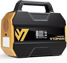 VTOMAN FlashSpeed 300 Portable Power Station 70000mAh, Only 7.4lbs with 7 Outlets, LiFePO4 Generator with Up to 600W AC Outlet, 12V/24V DC Input Adapt RV/Van, PD 100W Type-C for Power Outage, Camping