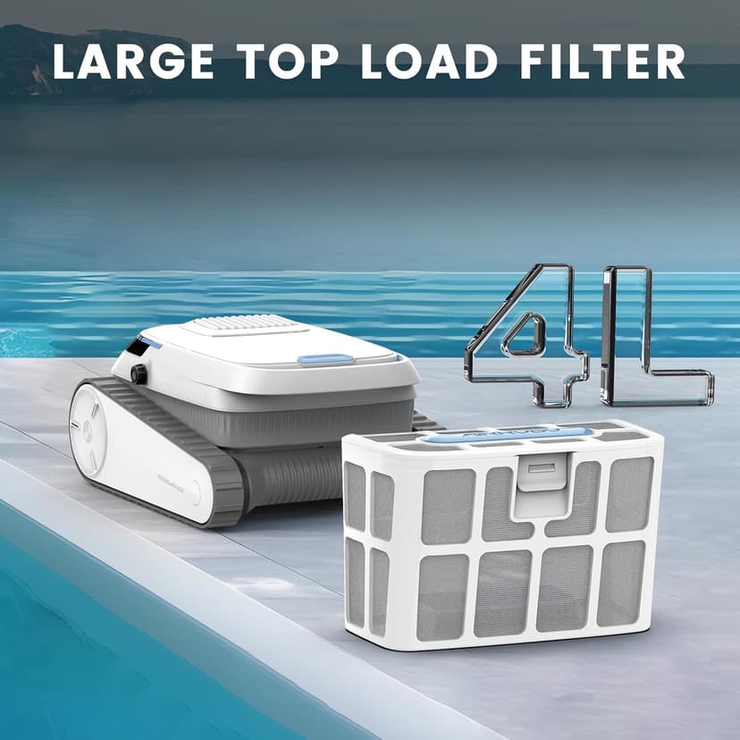 AIRROBO Pool Vacuum for Inground Pools, Smart Navigation Pool Cleaner Robot, Wall Climbing Pool Cleaner, Cleans Pool Floors, Walls & Waterline, 120 Min Run Time, for Above Ground & Inground Pools