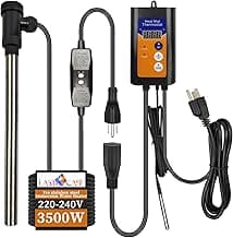 240V 3500W Fully Submersible Portable Electric Hot Tub & Large Pool immersion Water Heater with Thermostat, GFCI Leakage Protection for Bathtubs, Baptismal pool, Buckets, Swimming Pool