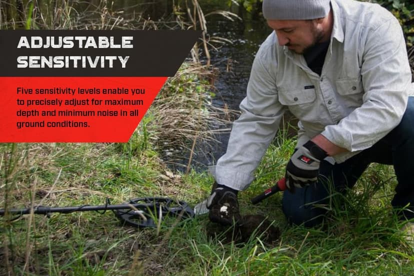 MINELAB PRO-FIND 40 Waterproof Pinpointer Metal Detector for Experts with Tone ID & Adjustable Sensitivity (Built-in Flashlight, Holster & Lanyard Included)