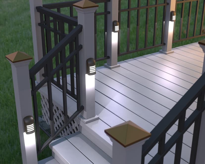 BL776 Battery Operated Motion Activated LED Deck and Stair Light, Outdoor or Indoor Use, Weather Resistant Pack of 2…