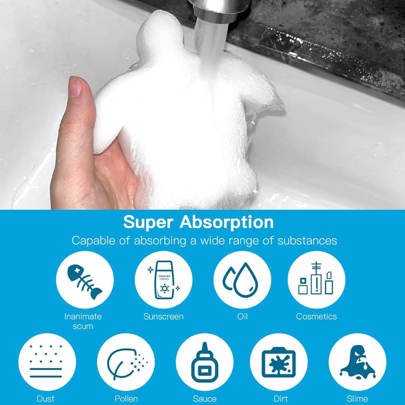 18/24 Pack Pool Oil Absorbing Scum Sponge, Hot Tub Scum Absorber, Hot Tub Accessories for Swimming Pool and Spa