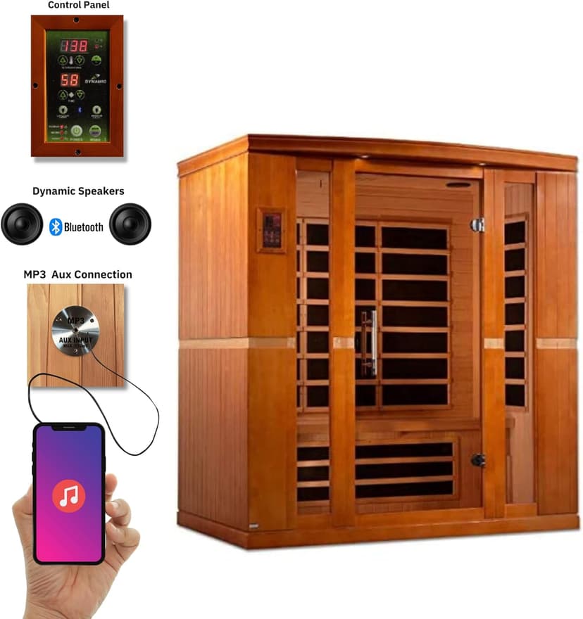 Dynamic Bergamo 4-Person Low EMF Far Infrared Sauna