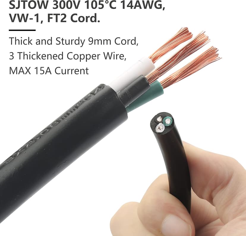 Power Cord for Masterbuilt Smoker Parts Analog Control Plug Dial Knob Temp Thermostat Controller Replacement Heating Element Electric Grill Turkey Fryers