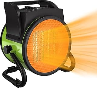 1500W Portable Outdoor Heater - Portable Space Heater with Overheat Protection & 3S Fast Heating, Electric Garage Heaters for Patio, Garage, Bedroom, Office