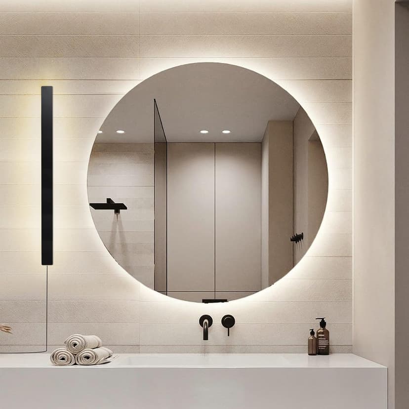 Modern Plug in Long Wall Sconce, 39" Black Matte LED Wall Lights, 20W Warm White 3000K Acrylic Indoor Wall lamp, with 59" Plug Cable for Bedroom, Living Room, Hallway