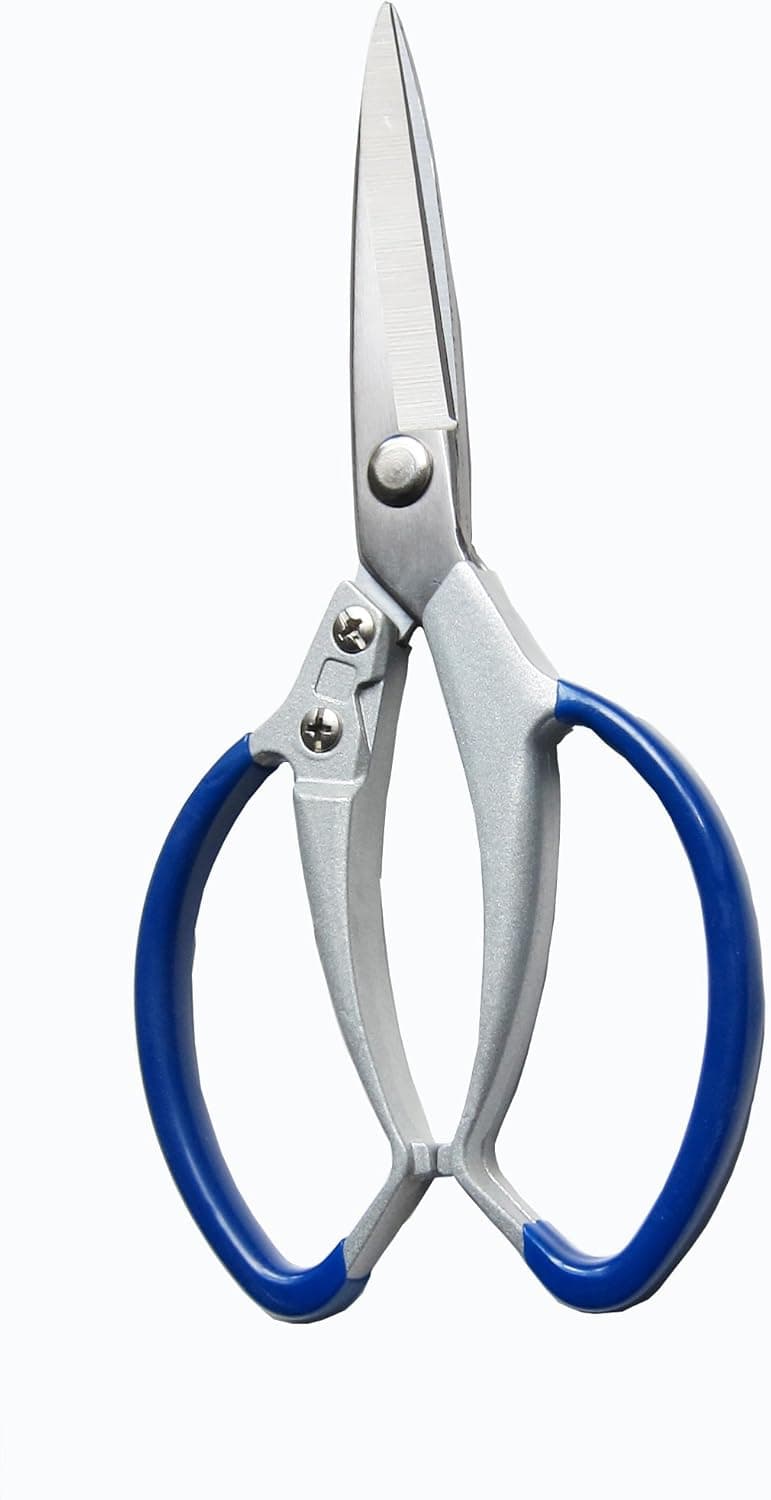 Stainless Steel Pruning Shear 9.2 Inch - Bonsai Pruning Snips- Multi-purpose Scissors - Floral Tools - Fruit Tree Scissors - Stainless Steel Blade - Aluminium Body with Soft Touch Vinyl Grip