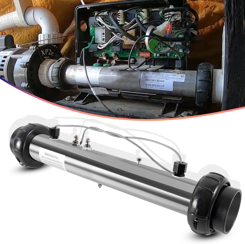 Bonbo 58117 M7 Heater Assembly w/Sensors Fits for Balboa VS, EL, TS, GS, BP Control Systems Hot Tub Spa Heater Element Works on 4.0kW 240V / 1.0kW 110V-120V