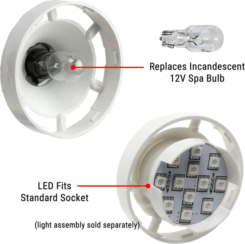 Color-Changing Hot Tub Spa Light - 36 LEDs - Vivid Colors - Multiple Effects