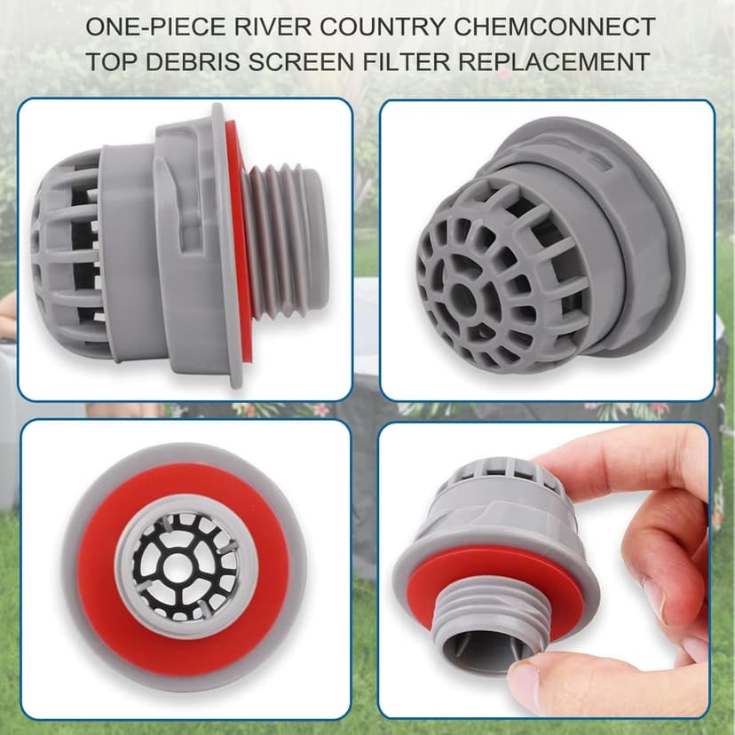 Pool Hot Tub Spa Parts for SaluSpa Top Debris Screen Strainer Replacement with Seal Only for Bestway and Coleman Lay-Z-Spa P00260