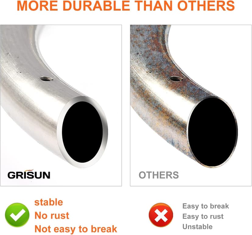 GRISUN Fire Pit Burner Ring Kit 12 Inch, Propane Fire Pit Kits, Come with Propane Fire Pit Hose Kit and Upgraded Gas Control Spark Ignition Kit, DIY Round Gas Fire Pit Kit, Stainless Steel