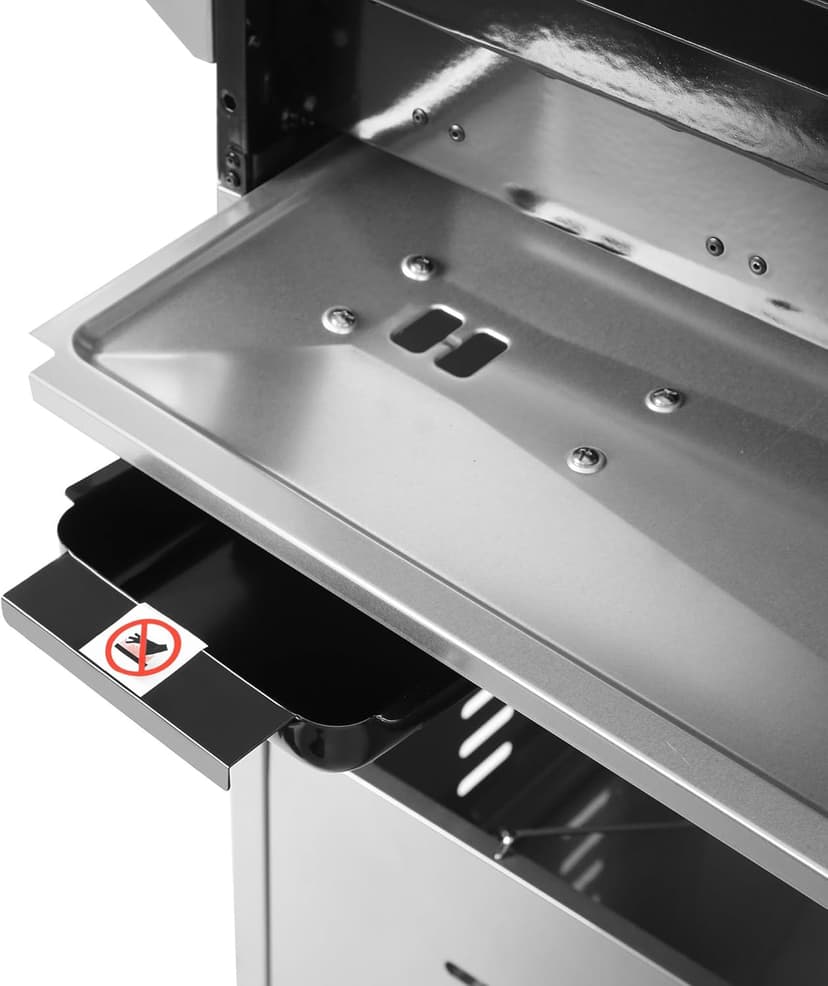 Royal Gourmet GA6402S 6-Burner Propane Gas Grill with Side Burner and Warming Rack, 74,000 BTUs, Cabinet Style Outdoor BBQ Grill for Barbecue Grilling & Backyard Cooking, Silver