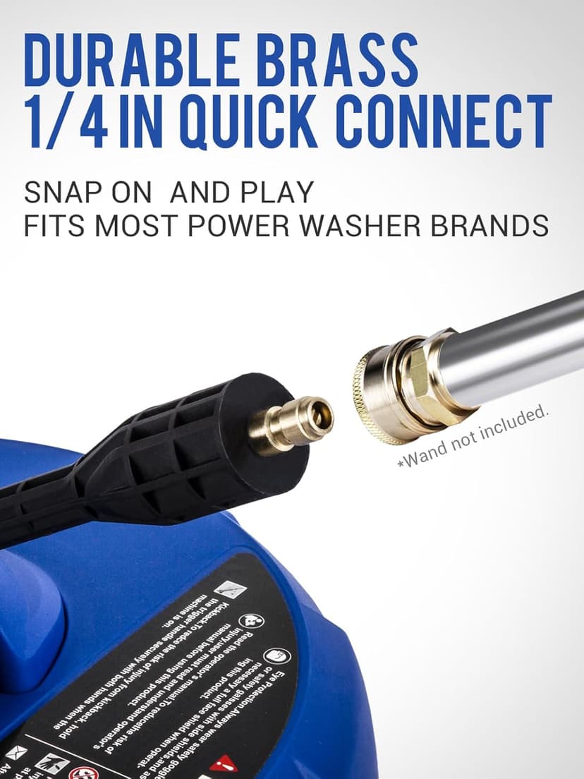 14” Electric Pressure Washer Surface Cleaner Attachment, 2500 PSI Universal Power Washer Accessories for Driveway Sidewalk Deck Patio Concrete Cleaning, 1/4" Quick-Connect, Dual Rotary Nozzles