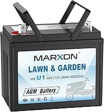 Marxon U1 320CCA Riding Lawn Mower Batteries, Garden Tractors Battery Maintenance Free AGM Battery, Compatible with Troy-Bilt, John Deere, Toro, Cub Cadet, Craftsman, Ariens Poulan Pro Massey Ferguson