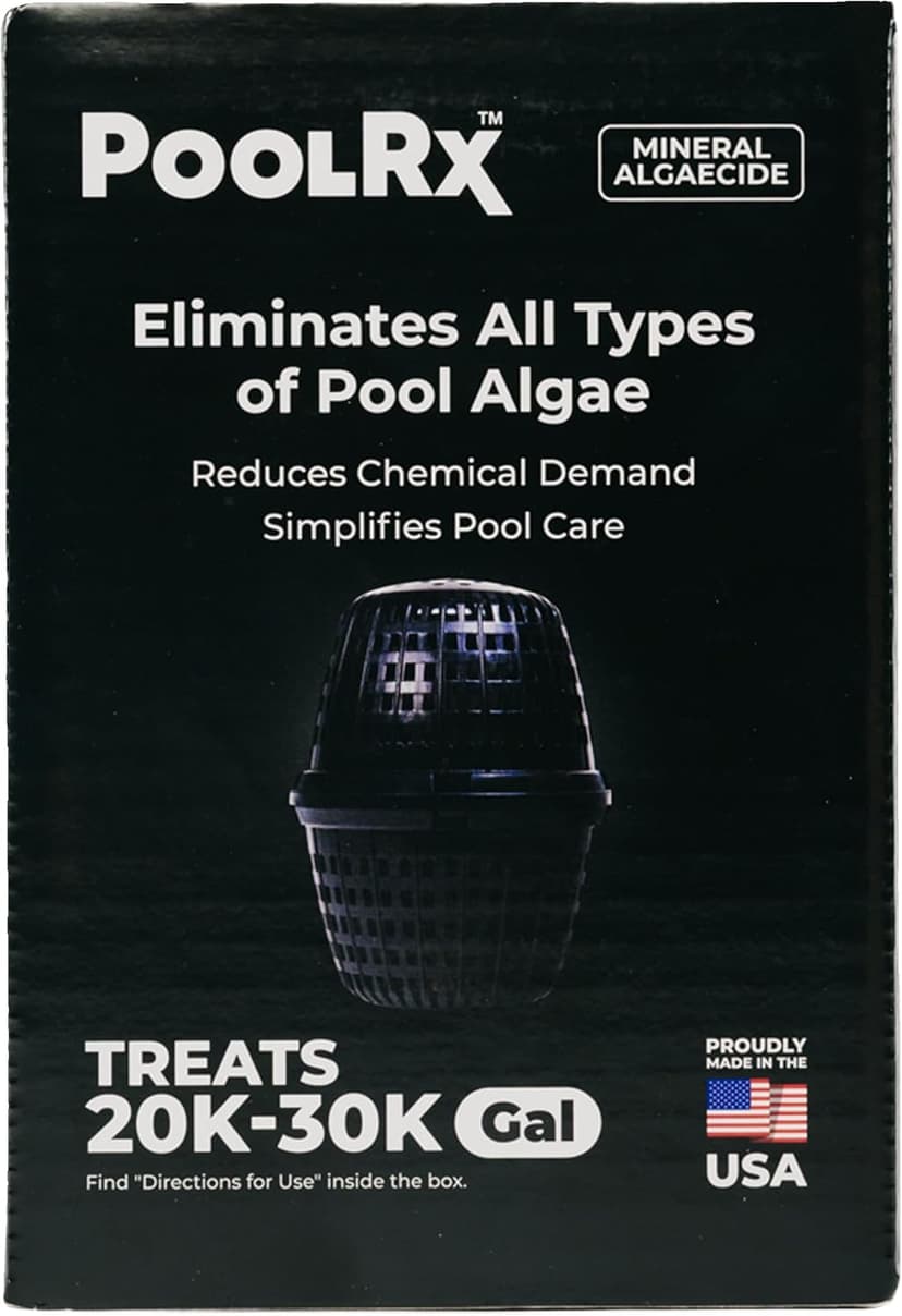Pool RX 101066 6 Month Algaecide Treats 20k-30k gallons, Black