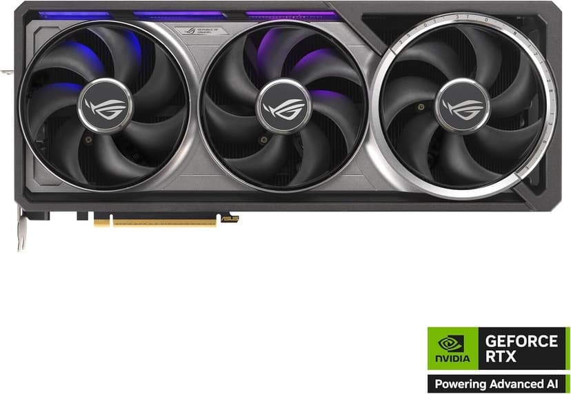 ASUS ROG Astral GeForce RTX™ 5090 OC Edition Gaming Graphics Card (PCIe® 5.0, 32GB GDDR7, HDMI®/DP 2.1, 3.8-Slot, 4-Fan Design, Axial-tech Fans, Patented Vapor Chamber, Phase-Change GPU Thermal pad)