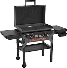BLACKSTONE 2311 Iron Forged 28” Omnivore Griddle with X-Braced Hood, Powder Coated Steel, Black