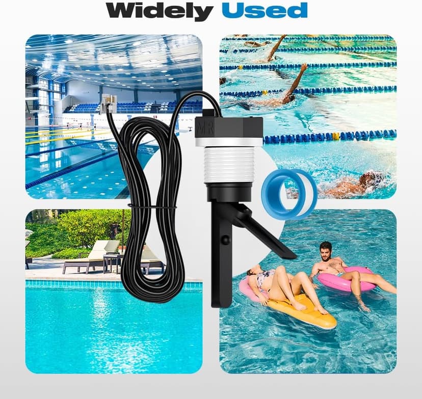 Hayward Flow Switch, GLX-FLO-RP for Hayward Goldline Aquarite Salt System Pool Flow Sensor Suitable Hayward Salt Cell and Chlorine Generator with 15ft Cable Pool Flow Switch