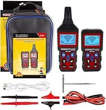 Underground Cable Tester Locator, Metal Pipe Detector, Wire Tracker Tool, Wall and Underground Wires Cables Water and Gas Pipeline Detector, Short Circuit Breaker Tester