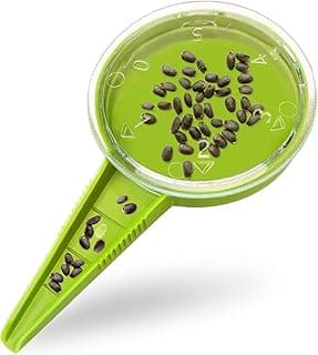 Plant Flower Seed Dispenser Adjustable Plastic Bulb Planting Tools Garden Dibber Seed Dispenser Hand for Flowers Vegetables
