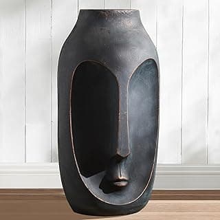 28 inches Tall Large Statue, Garden Sculpture & Statues, Modern Art Sculpture, Artificial Stone Figures, Living Room Decor, Tall Standing Sculpture for Home, Porch, Backyard, Bronze