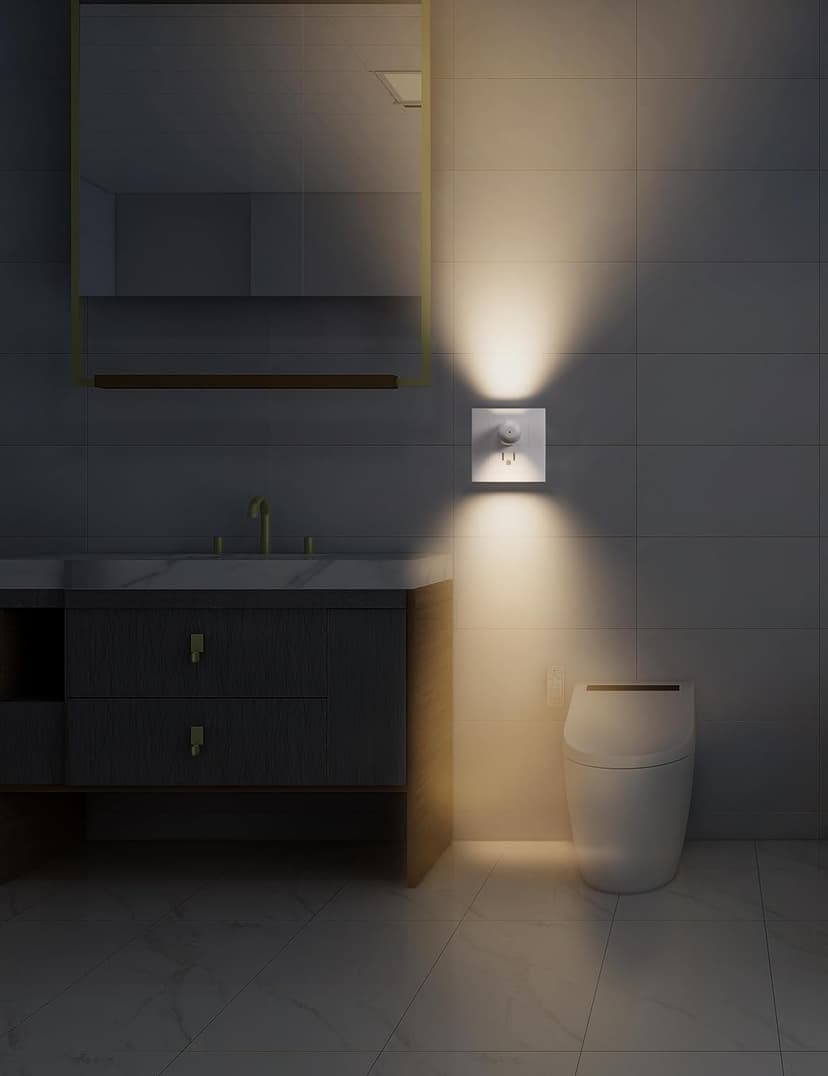 6-Pack LED Night Light Plug-in Wall Outlet Light, Soft White,Dusk to Dawn Nightlight,Ambient Lighting,Nightlight for Bedroom, Bathroom, Nursery, Hallway, Kitchen