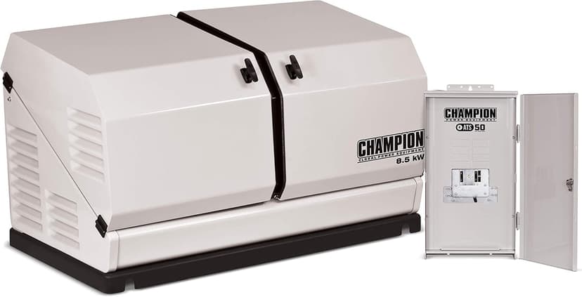 Champion Power Equipment 100177 8.5-kW Home Standby Generator with 50-Amp Outdoor-Rated Automatic Transfer Switch