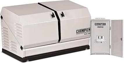 Champion Power Equipment 100177 8.5-kW Home Standby Generator with 50-Amp Outdoor-Rated Automatic Transfer Switch