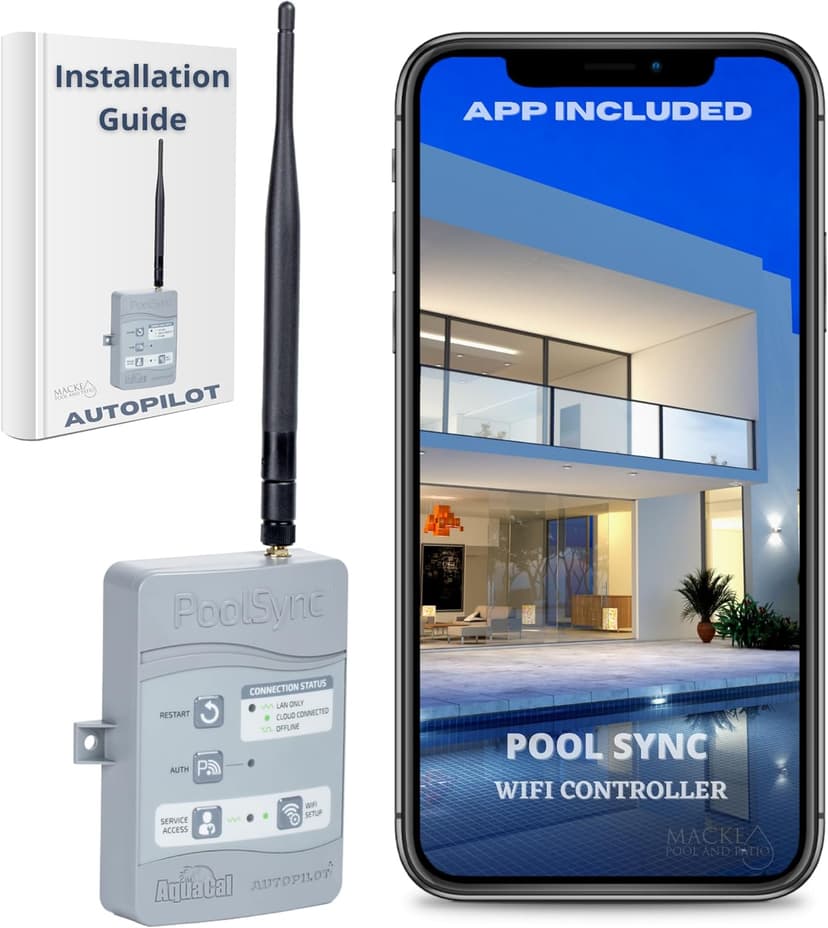 Aqua Cal Heat Pumps Pool Controller - Aqua Cal PS0001 / ECP0343 WiFi Pool Heater Controller Also for AutoPilot ChlorSync Chlorinator